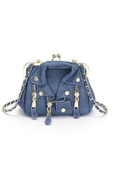 Womens Denim Jacket Iconic Swing Bag | Zarnesh